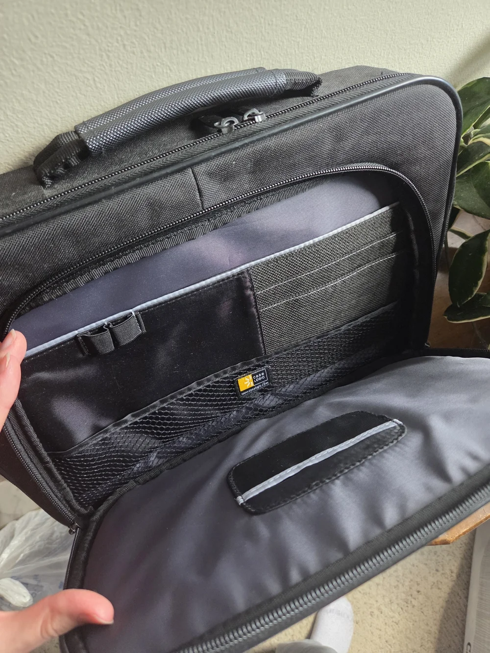 Black Laptop Briefcase Bag - Compact Professional Carry